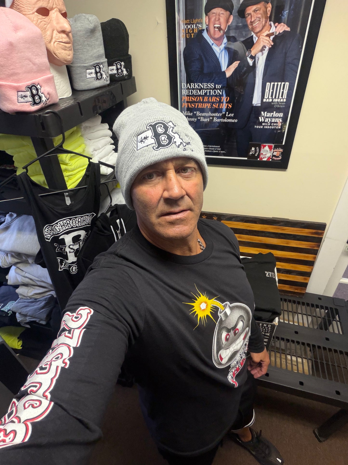 Gray Folded rim (winter hat)