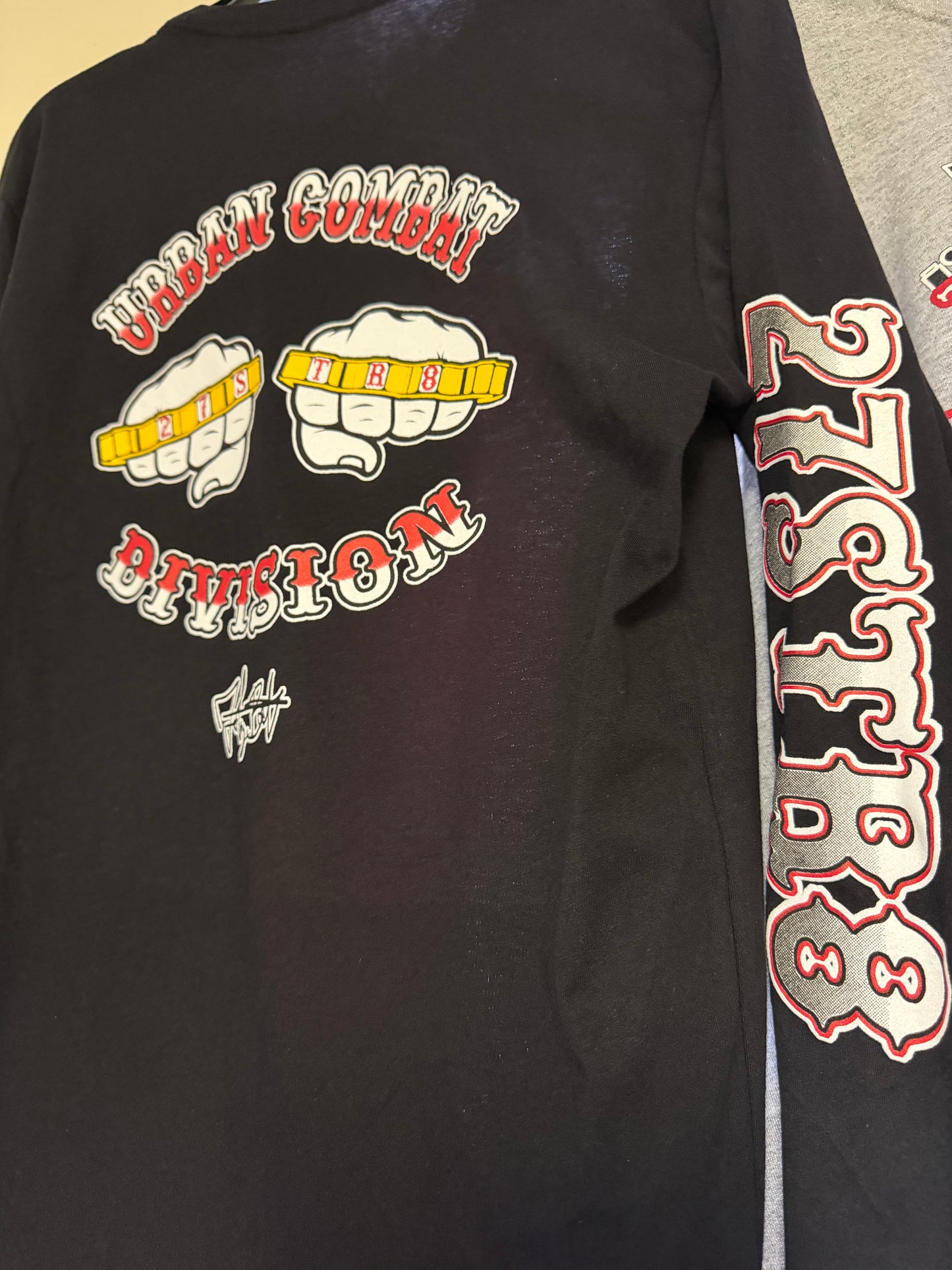 Long-sleeve, black “Bomb” T-Shirt