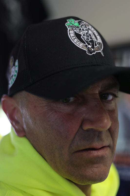 Black Celtics-themed Trucker hat