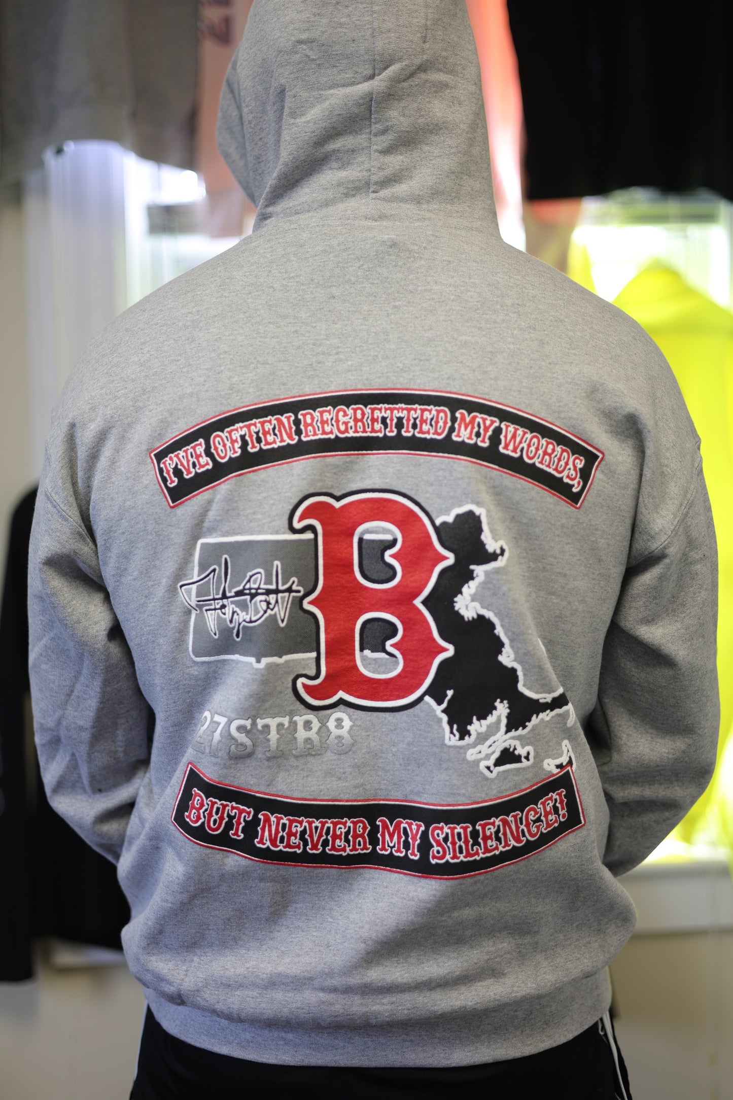 Gray Marathon Man Hoodie