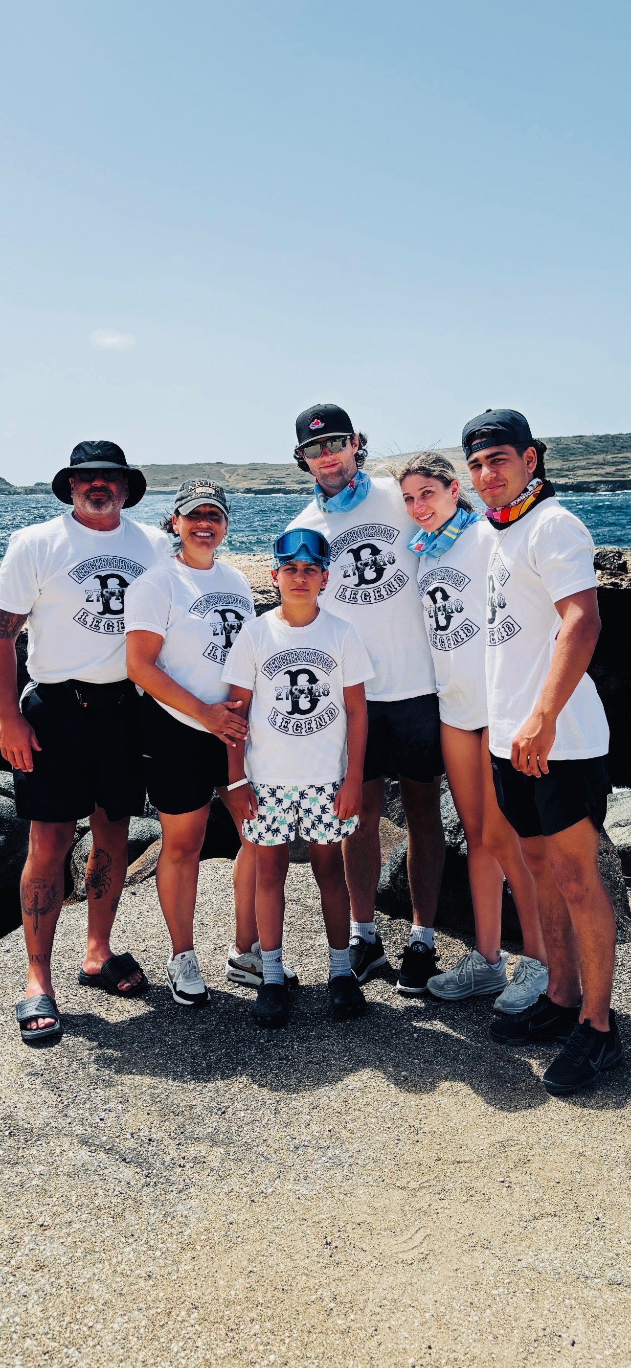 White Neighborhood Legend T with black design