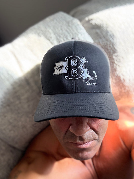 New 27str8 Design. ALL BLACK BALL CAP