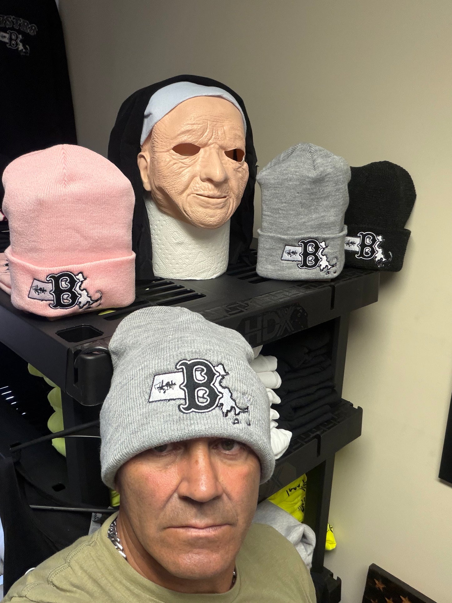 Gray Folded rim (winter hat)