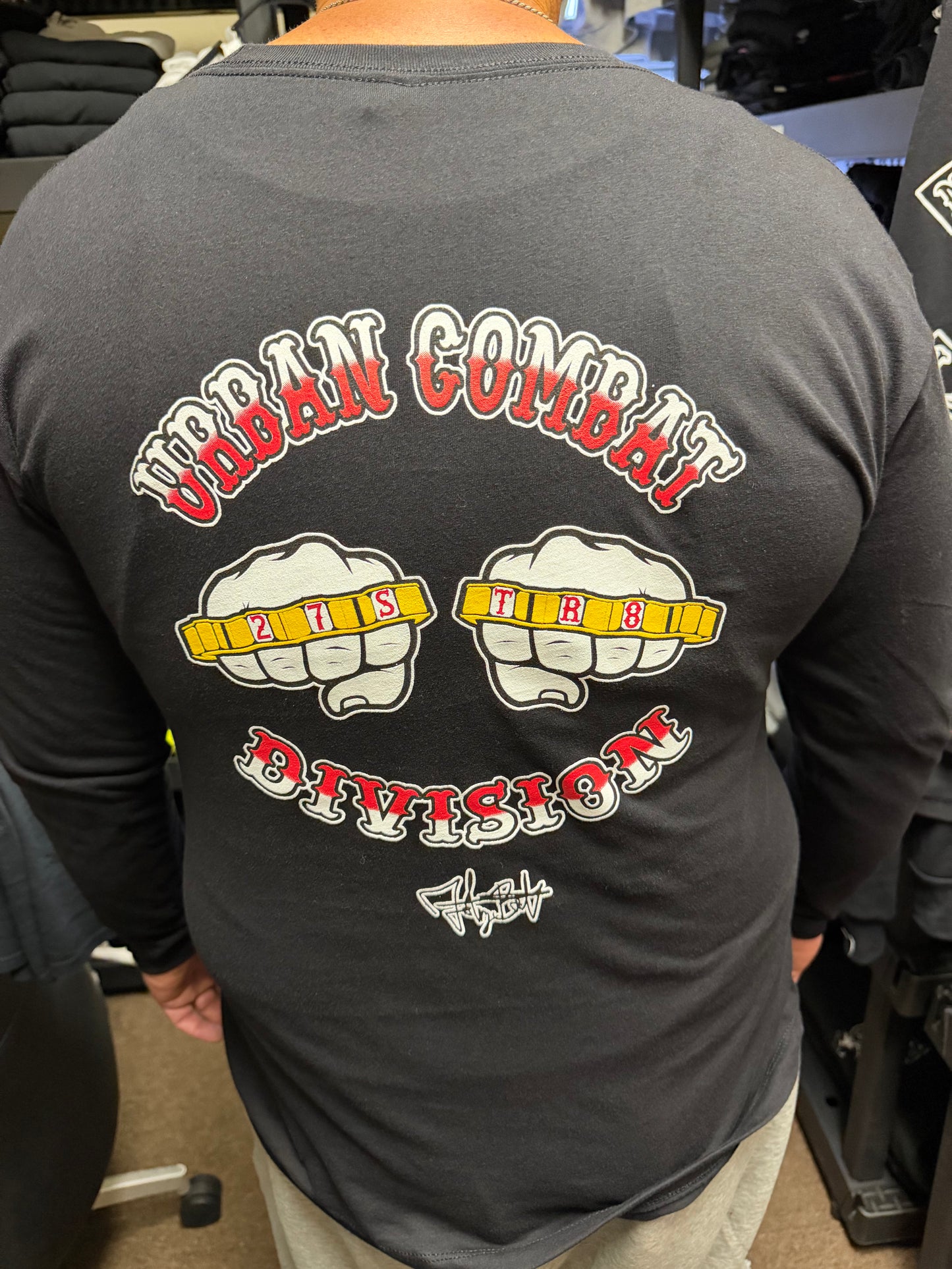 Long-sleeve, black “Bomb” T-Shirt