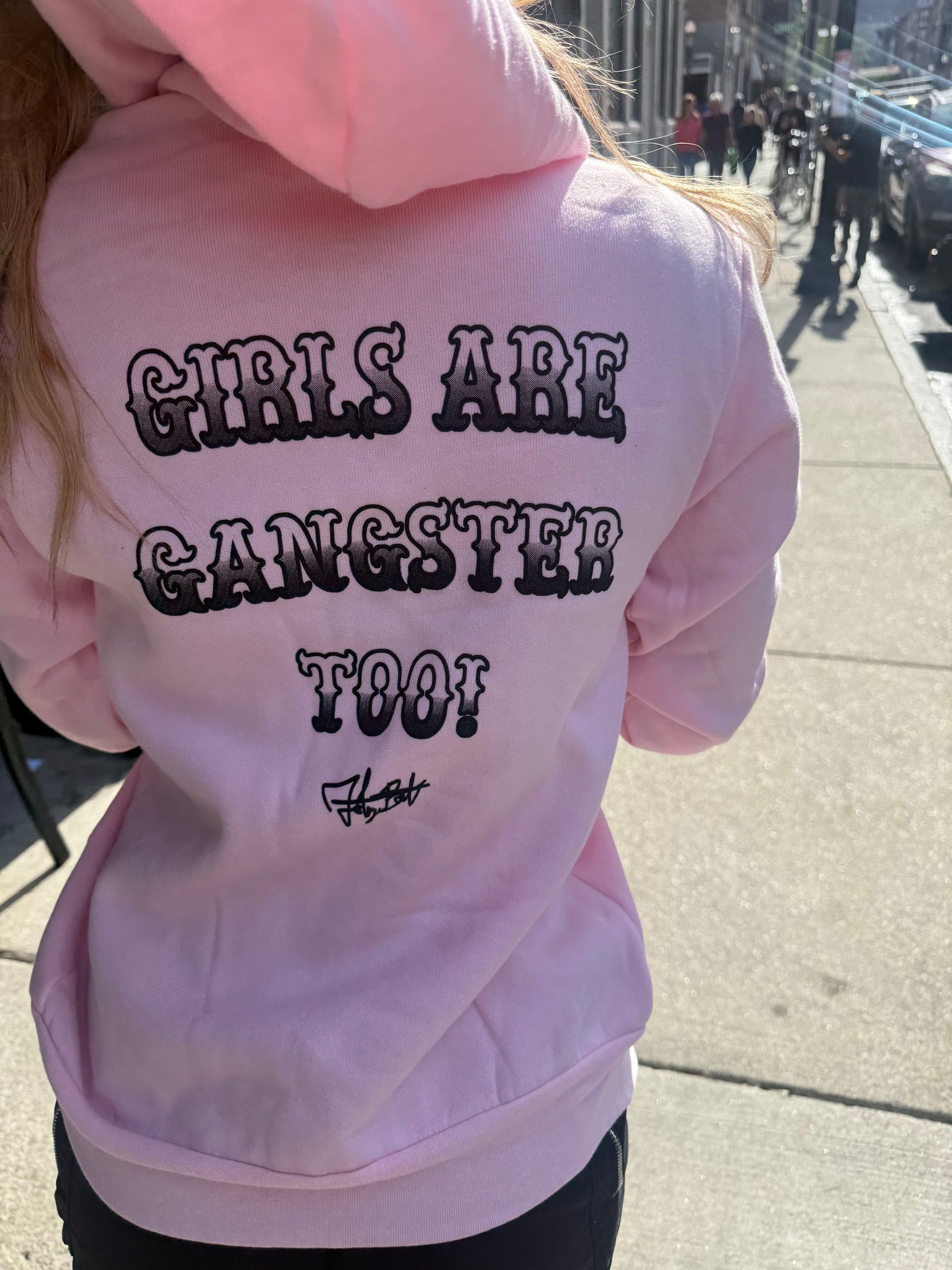 Pink embroidered Women’s Hoodie