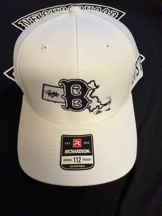 New 27str8 Design. ALL WHITE BASEBALL CAP